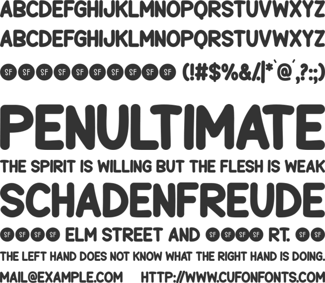 Sunny Morning font preview