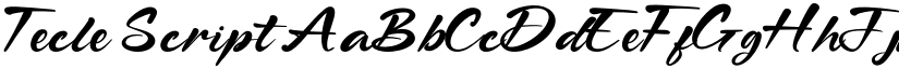 Tecle Script font