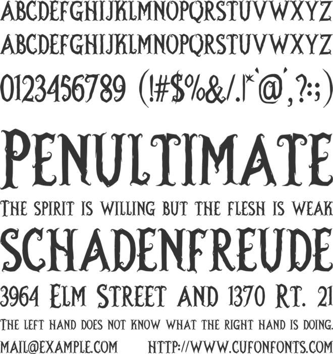 Halther font preview