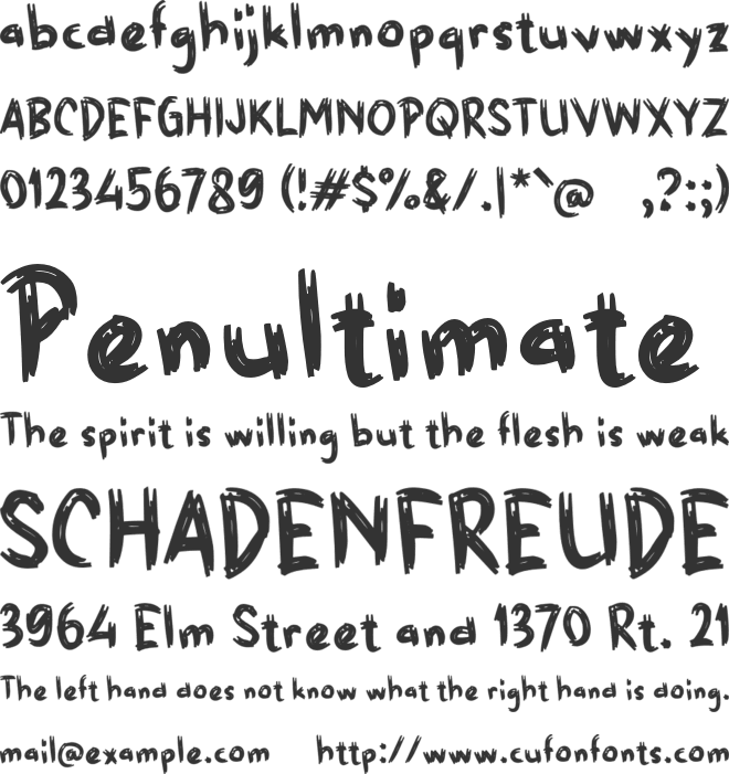 Xablegy font preview