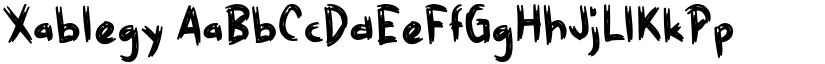 Xablegy font