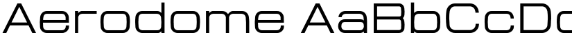 Aerodome font