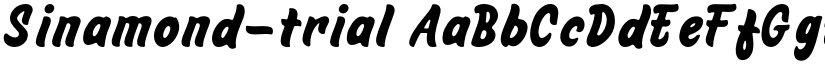 Sinamond-trial font