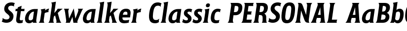 Starkwalker Classic PERSONAL font