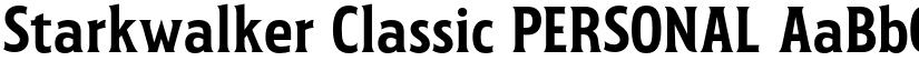 Starkwalker Classic PERSONAL font
