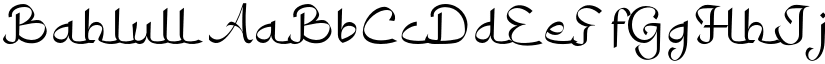 Bahlull font