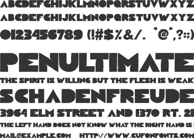 The Ink Prophecy font preview