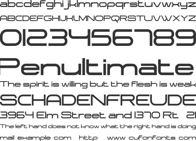 Starixo font preview