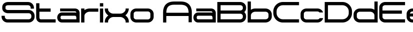 Starixo font