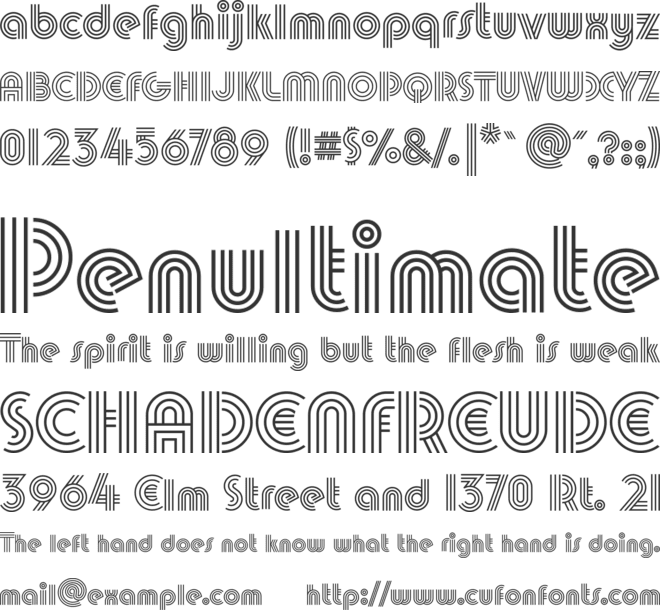 70s Disco font preview