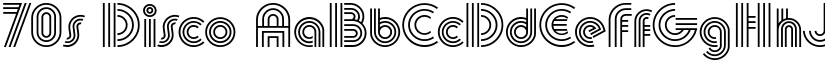 70s Disco font