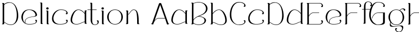Delication font