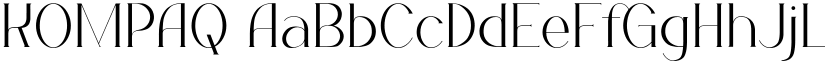 KOMPAQ font