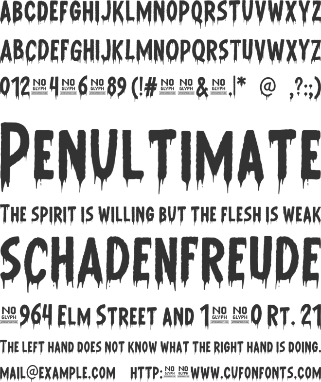 Soulcore font preview