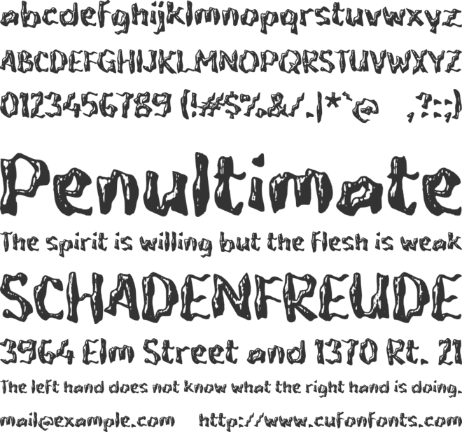 Xabipaty font preview