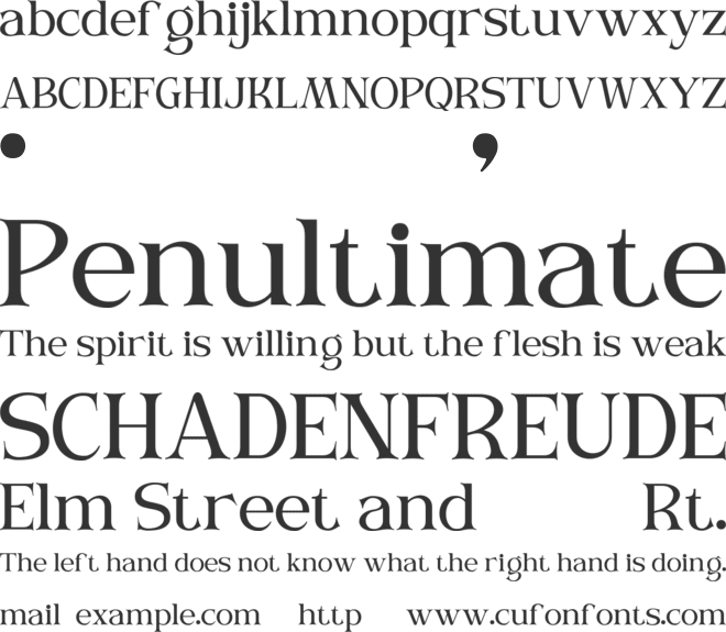 GEBIONETH font preview