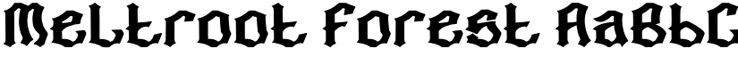 Meltroot Forest font