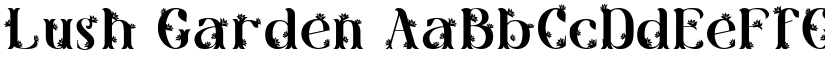 Lush Garden font