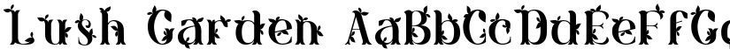 Lush Garden font