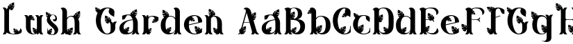 Lush Garden font