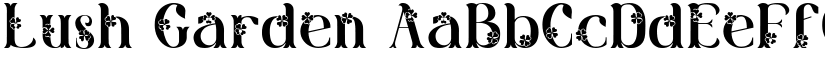 Lush Garden font