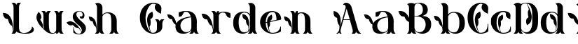 Lush Garden font