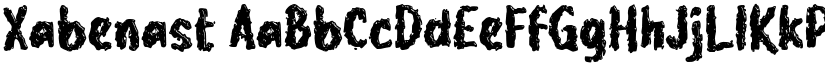 Xabenast font