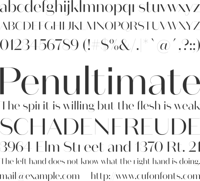 Domaine Sans Fine font preview