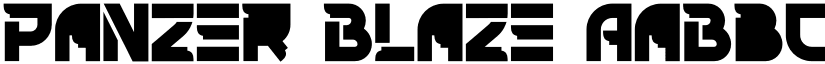Panzer Blaze font