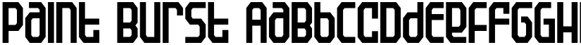 Paint Burst font