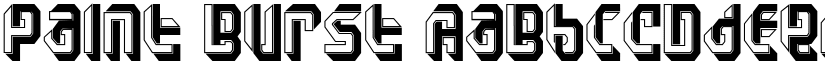 Paint Burst font
