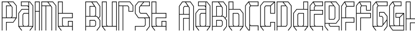 Paint Burst font