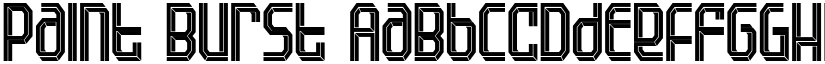 Paint Burst font