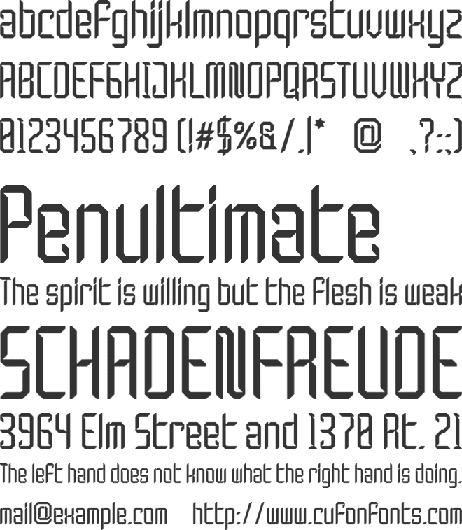 Nexaro Module font preview