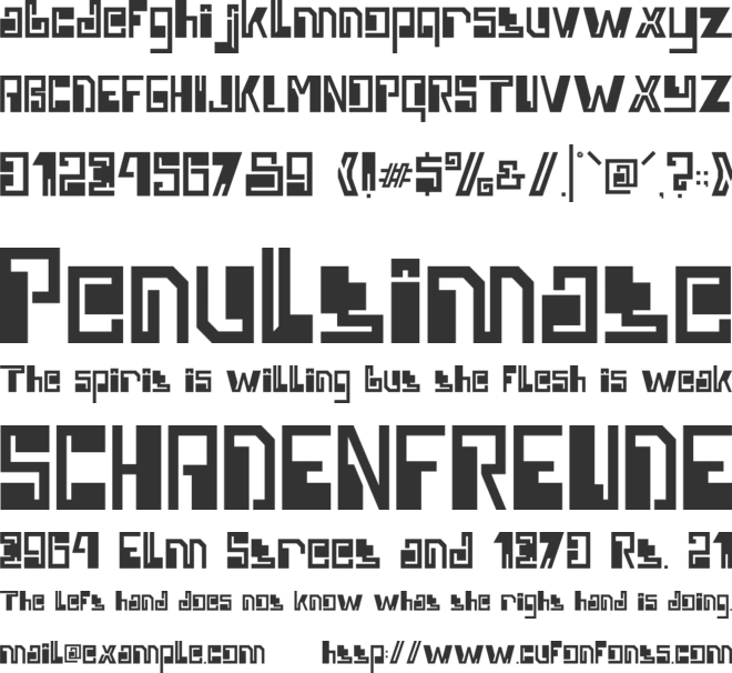 Neon Whirl font preview