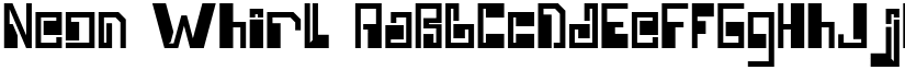 Neon Whirl font