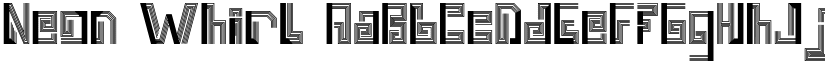 Neon Whirl font