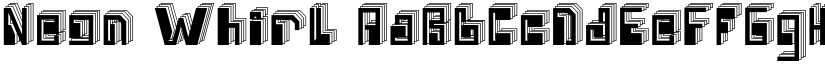 Neon Whirl font