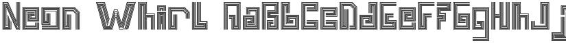 Neon Whirl font