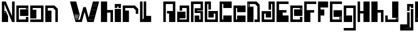 Neon Whirl font