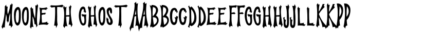 Mooneth Ghost font