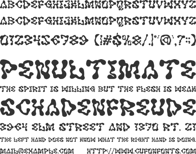 Modish Frame font preview