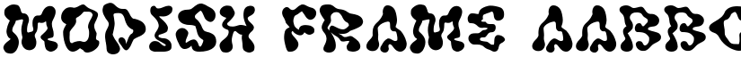 Modish Frame font