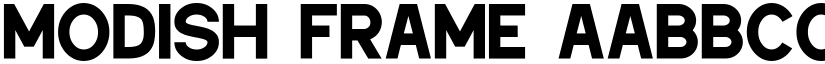 Modish Frame font