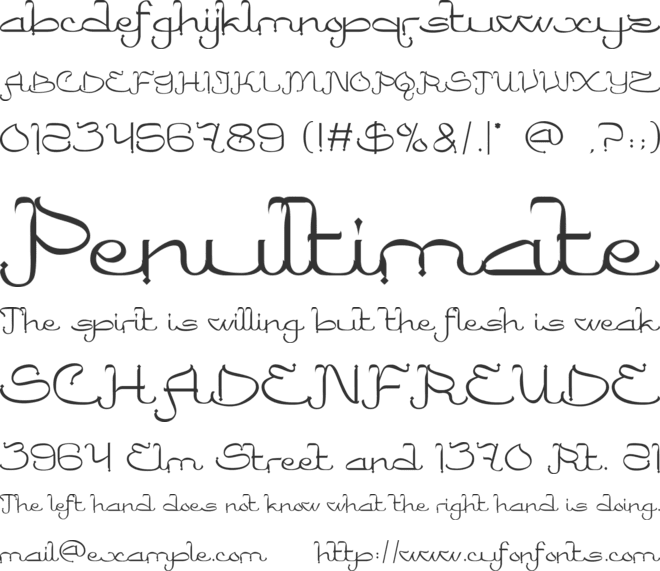 Minar Block font preview