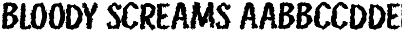 Bloody Screams font