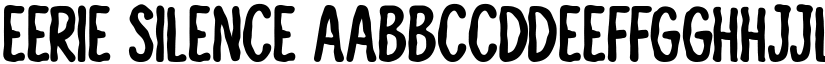 Eerie Silence font download