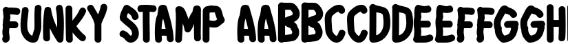 Funky Stamp font