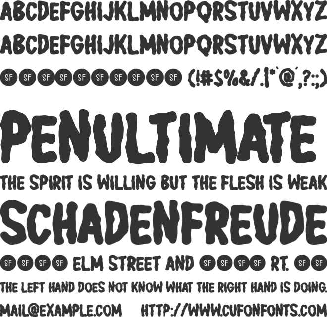 Spook Sector font preview