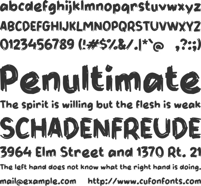 Xabetun font preview